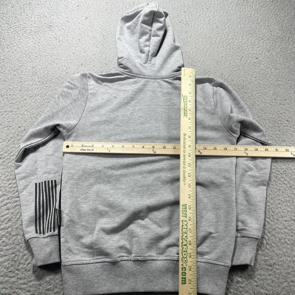 Emporio Armani EA7 Hoodie Kids 10 Gray Black Colorblock Full Zip Logo Cotton